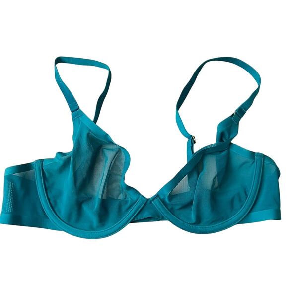 CUUP The Plunge Mesh Bra Underwire Size 36B TEAL - Picture 1 of 7